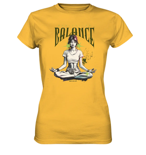 Yoga - Meditation Balance - Wellness & Harmonie - Ladies Premium Shirt Bright Lights Arts