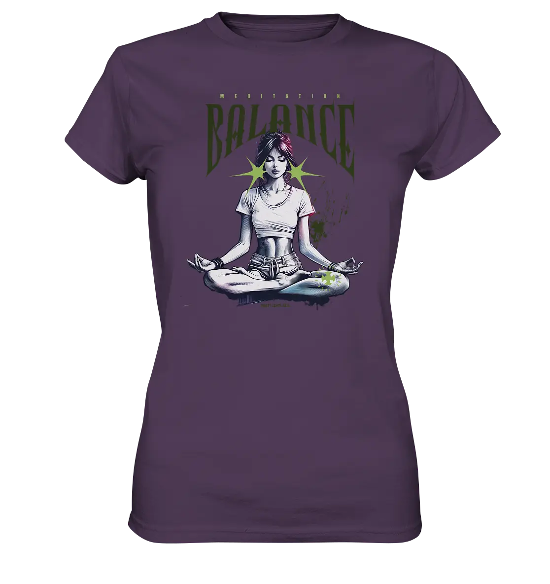 Yoga - Meditation Balance - Wellness & Harmonie - Ladies Premium Shirt Bright Lights Arts