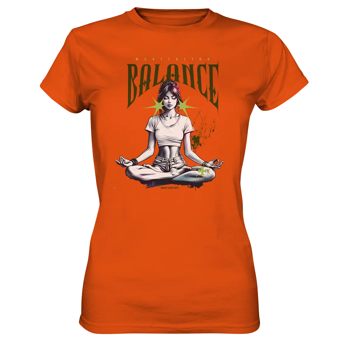 Yoga - Meditation Balance - Wellness & Harmonie - Ladies Premium Shirt Bright Lights Arts