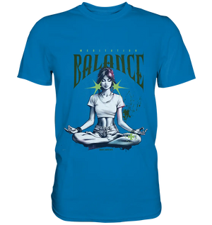 Yoga - Meditation Balance - Wellness & Harmonie - Premium Shirt Bright Lights Arts