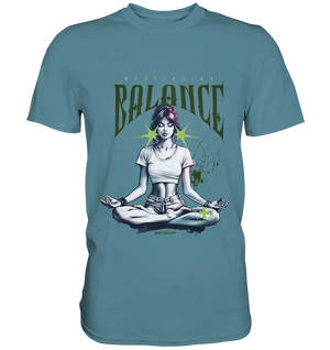 Yoga - Meditation Balance - Wellness & Harmonie - Premium Shirt Bright Lights Arts