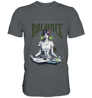 Yoga - Meditation Balance - Wellness & Harmonie - Premium Shirt Bright Lights Arts