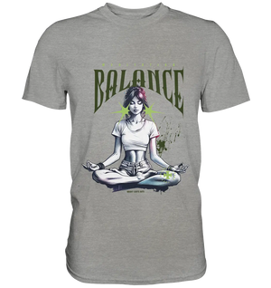 Yoga - Meditation Balance - Wellness & Harmonie - Premium Shirt Bright Lights Arts