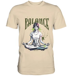 Yoga - Meditation Balance - Wellness & Harmonie - Premium Shirt Bright Lights Arts