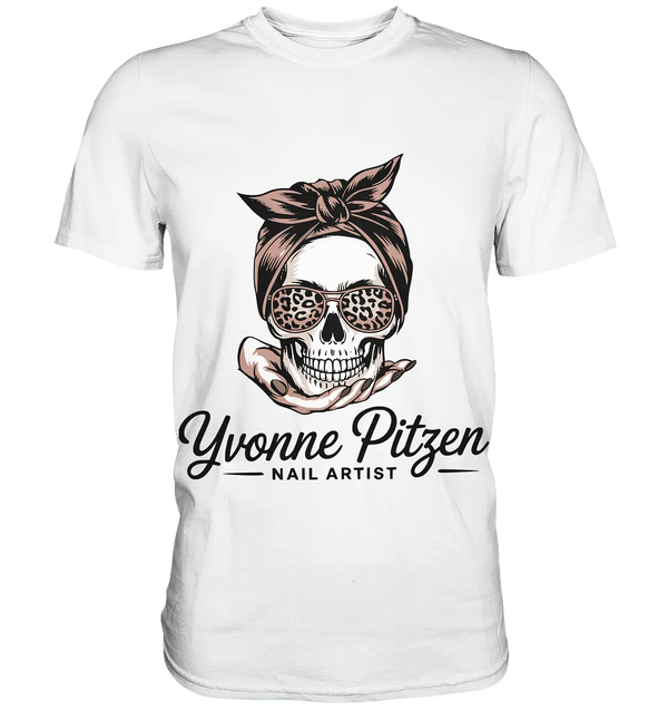 Yvonne Pitze Nailartist Logo - Premium Shirt - Bright Lights Arts