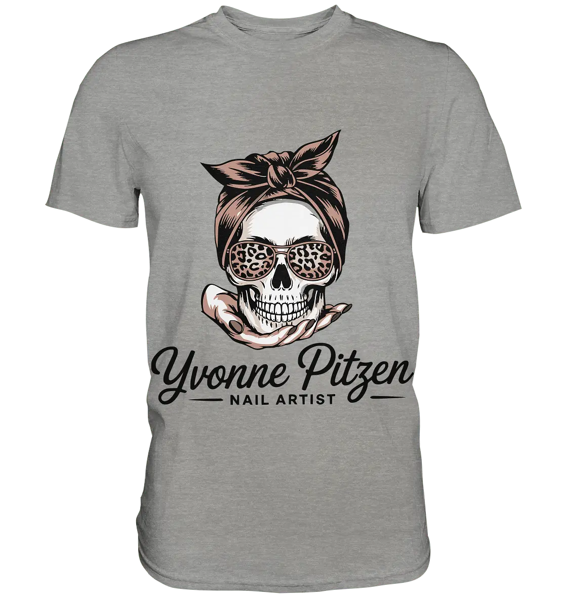 Yvonne Pitze Nailartist Logo - Premium Shirt - Bright Lights Arts