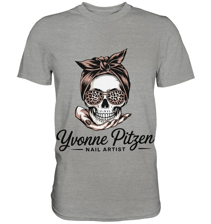Yvonne Pitze Nailartist Logo - Premium Shirt - Bright Lights Arts