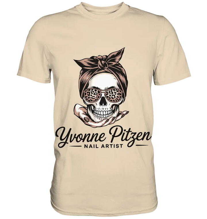 Yvonne Pitze Nailartist Logo - Premium Shirt - Bright Lights Arts