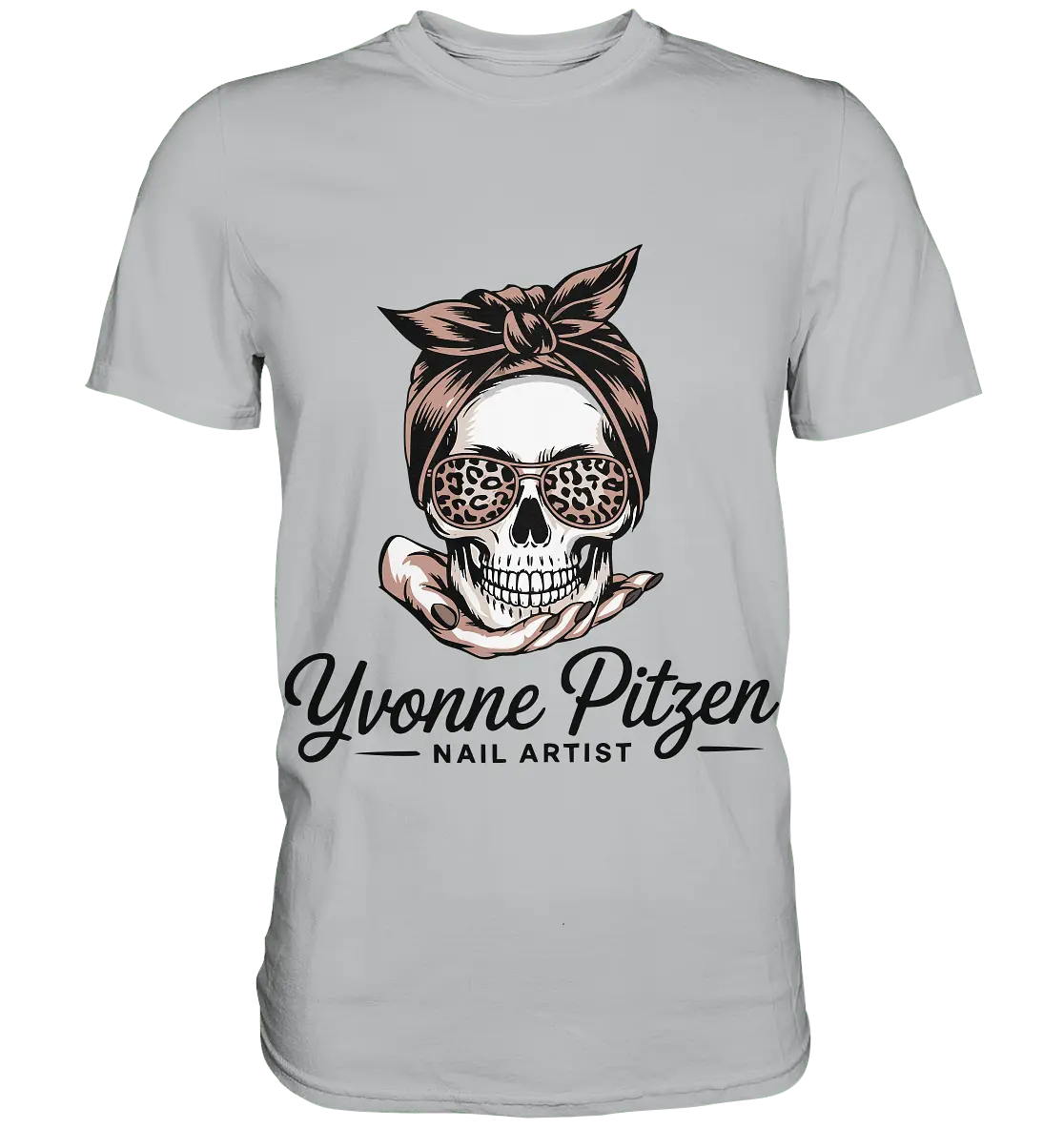 Yvonne Pitze Nailartist Logo - Premium Shirt - Bright Lights Arts