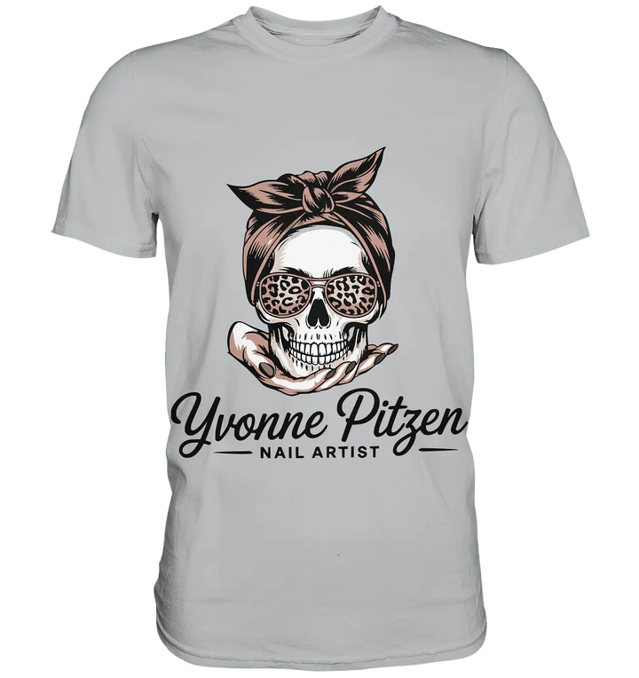 Yvonne Pitze Nailartist Logo - Premium Shirt - Bright Lights Arts