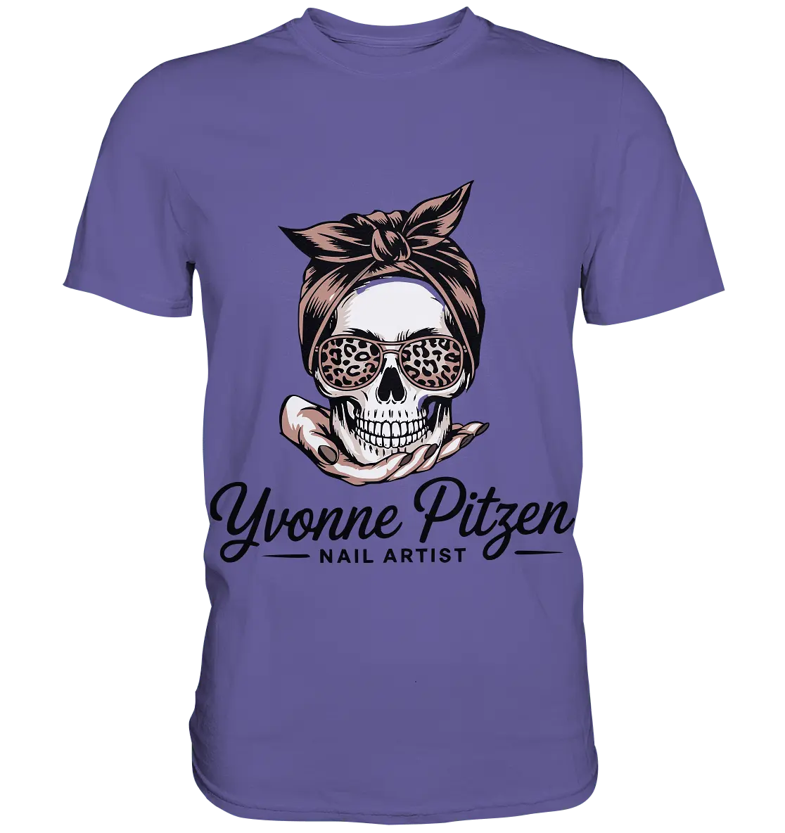 Yvonne Pitze Nailartist Logo - Premium Shirt - Bright Lights Arts