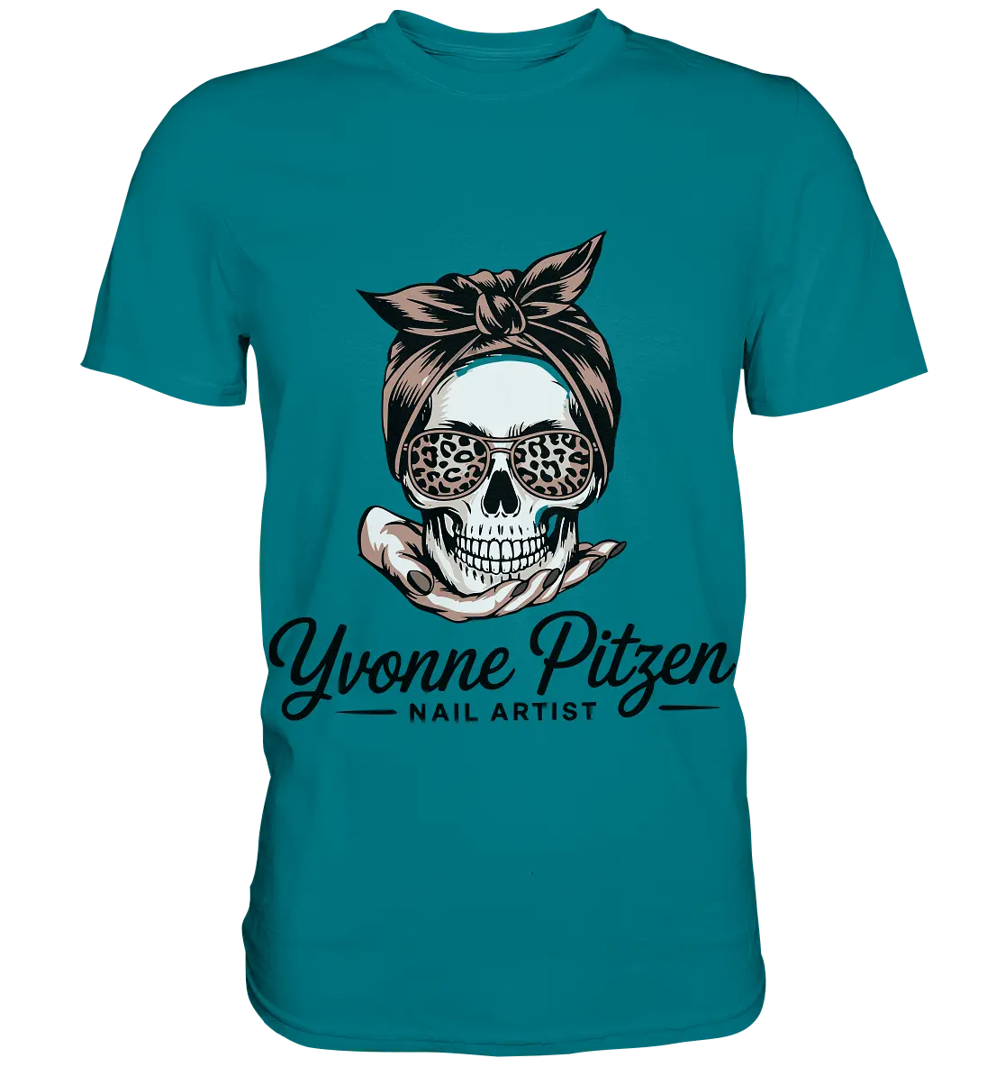 Yvonne Pitze Nailartist Logo - Premium Shirt - Bright Lights Arts