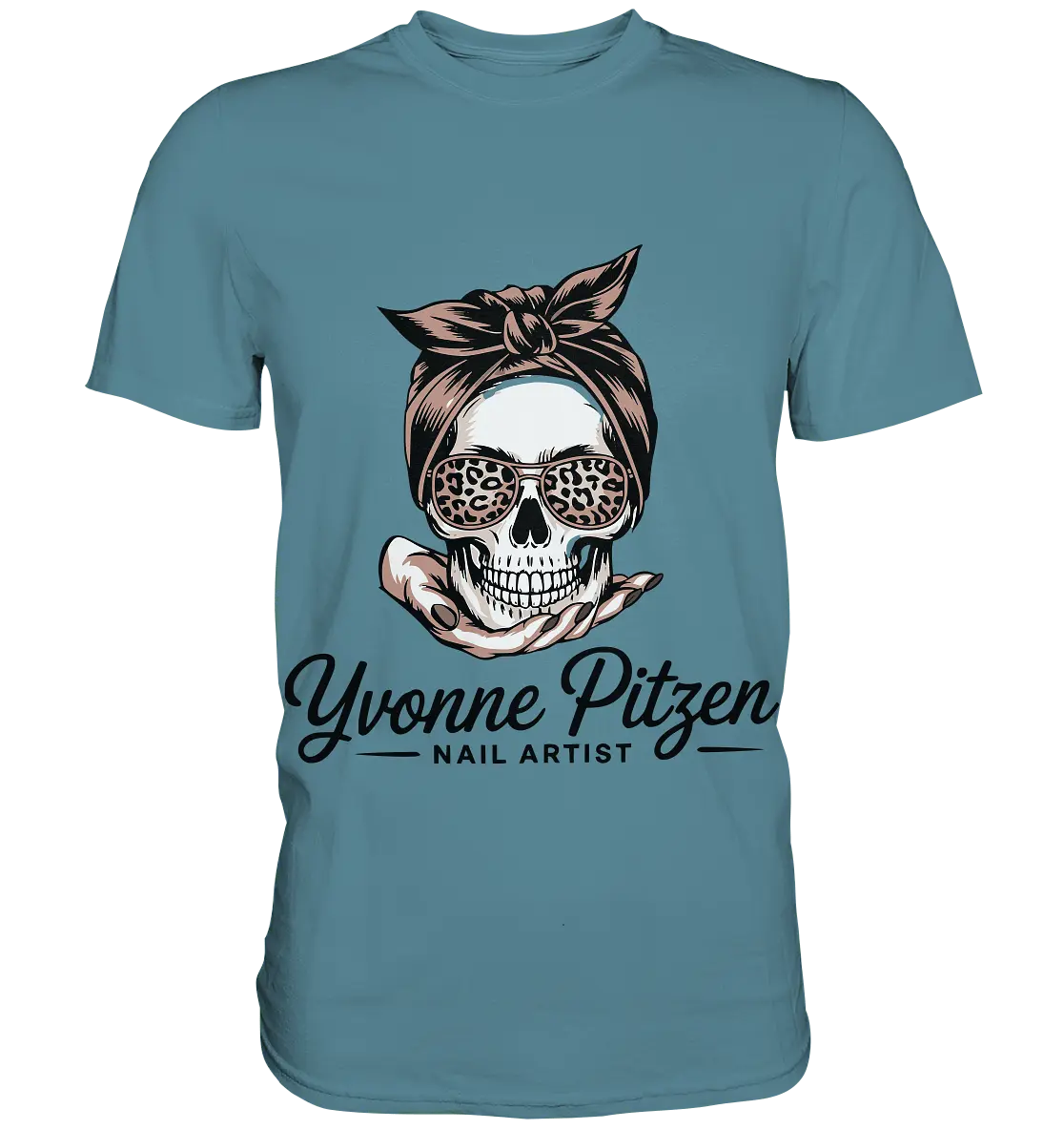 Yvonne Pitze Nailartist Logo - Premium Shirt - Bright Lights Arts