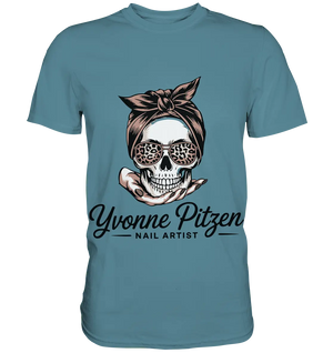 Yvonne Pitze Nailartist Logo - Premium Shirt - Bright Lights Arts