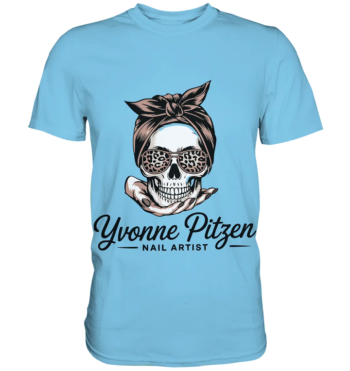 Yvonne Pitze Nailartist Logo - Premium Shirt - Bright Lights Arts