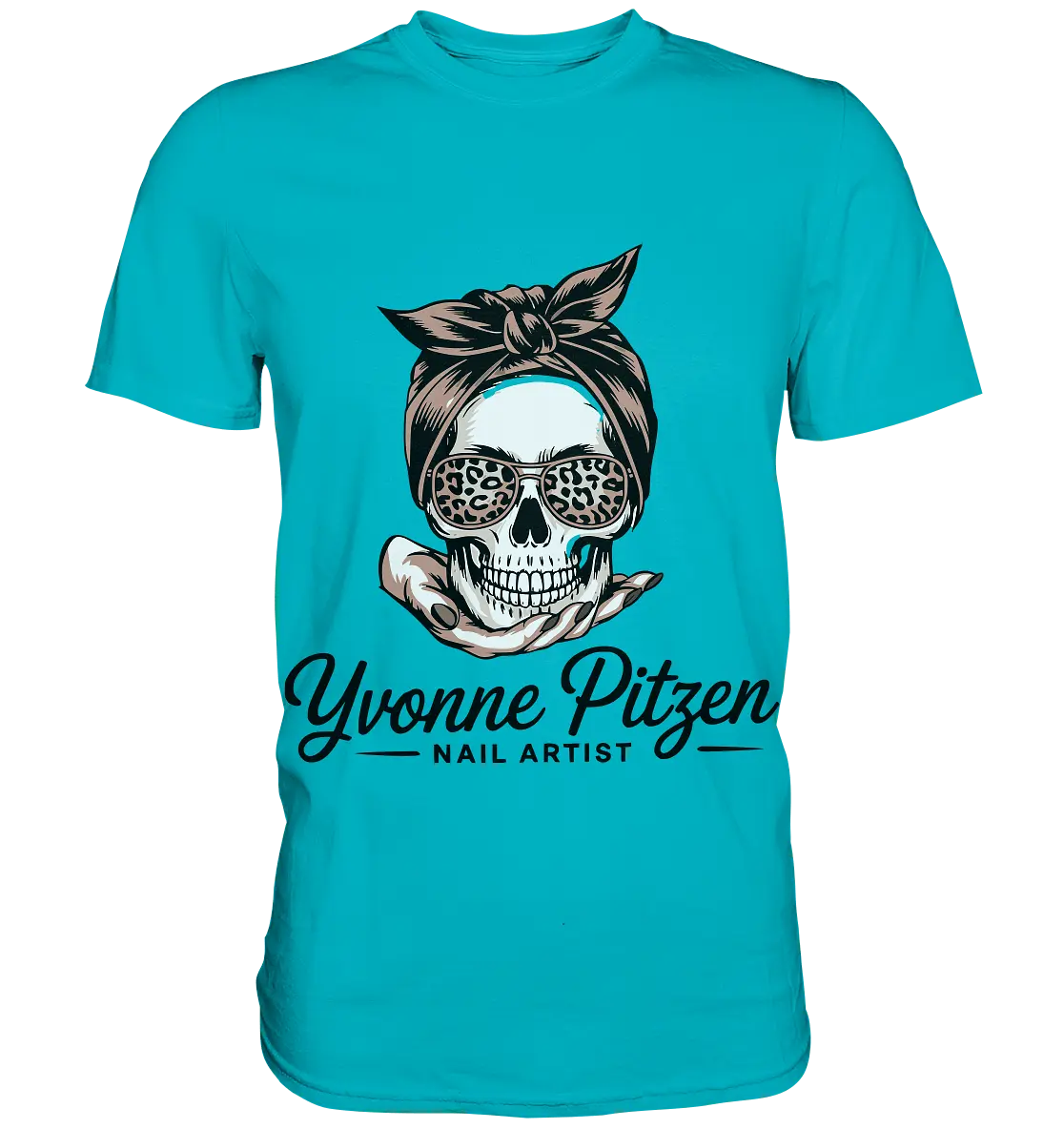 Yvonne Pitze Nailartist Logo - Premium Shirt - Bright Lights Arts