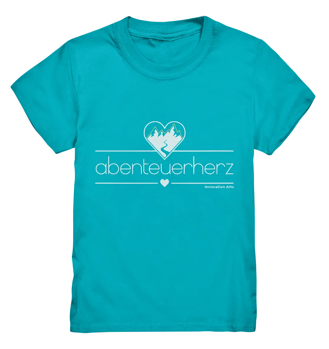 abenteuerherz – Minimalistisches Design für Natur- und Abenteuerliebhaber - Kids Premium Shirt Bright Lights Arts