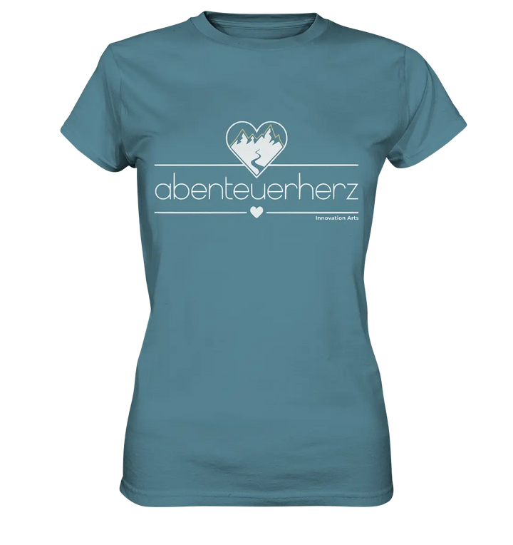 abenteuerherz – Minimalistisches Design für Natur- und Abenteuerliebhaber - Ladies Premium Shirt Bright Lights Arts