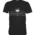 abenteuerherz – Minimalistisches Design für Natur- und Abenteuerliebhaber - Premium Shirt Bright Lights Arts