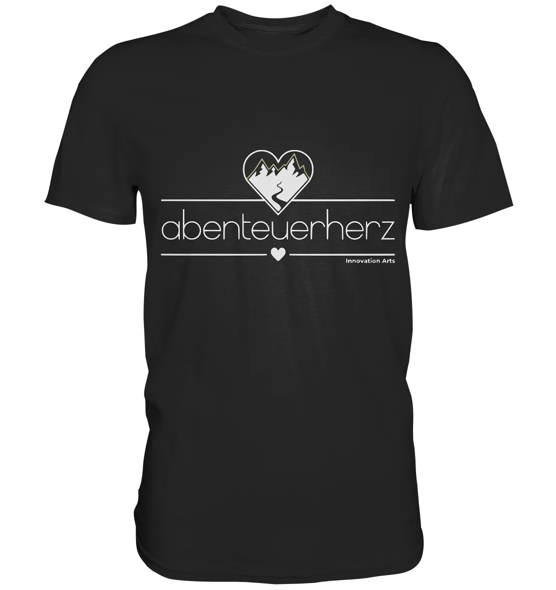 abenteuerherz – Minimalistisches Design für Natur- und Abenteuerliebhaber - Premium Shirt Bright Lights Arts