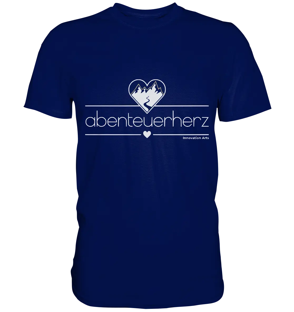 abenteuerherz – Minimalistisches Design für Natur- und Abenteuerliebhaber - Premium Shirt Bright Lights Arts