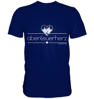 abenteuerherz – Minimalistisches Design für Natur- und Abenteuerliebhaber - Premium Shirt Bright Lights Arts