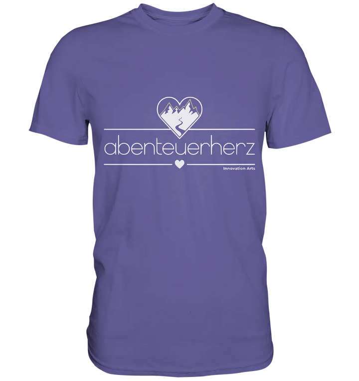 abenteuerherz – Minimalistisches Design für Natur- und Abenteuerliebhaber - Premium Shirt Bright Lights Arts