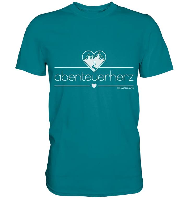 abenteuerherz – Minimalistisches Design für Natur- und Abenteuerliebhaber - Premium Shirt Bright Lights Arts