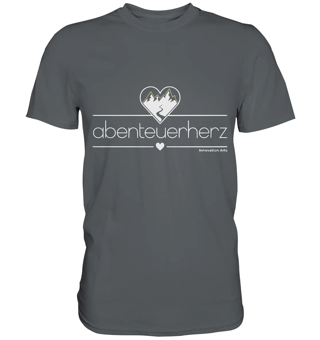 abenteuerherz – Minimalistisches Design für Natur- und Abenteuerliebhaber - Premium Shirt Bright Lights Arts