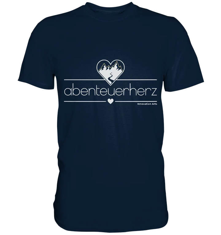 abenteuerherz – Minimalistisches Design für Natur- und Abenteuerliebhaber - Premium Shirt Bright Lights Arts