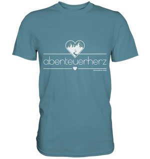 abenteuerherz – Minimalistisches Design für Natur- und Abenteuerliebhaber - Premium Shirt Bright Lights Arts