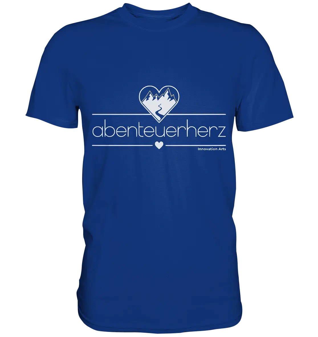 abenteuerherz – Minimalistisches Design für Natur- und Abenteuerliebhaber - Premium Shirt Bright Lights Arts