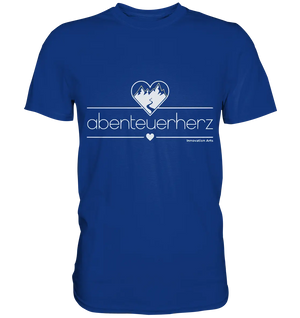 abenteuerherz – Minimalistisches Design für Natur- und Abenteuerliebhaber - Premium Shirt Bright Lights Arts