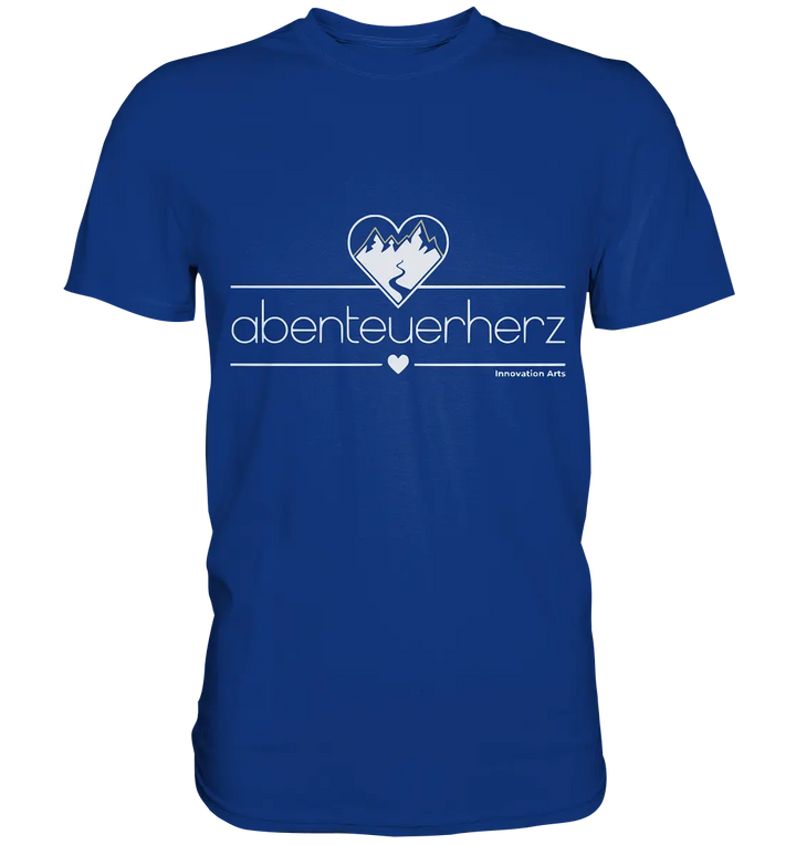 abenteuerherz – Minimalistisches Design für Natur- und Abenteuerliebhaber - Premium Shirt Bright Lights Arts