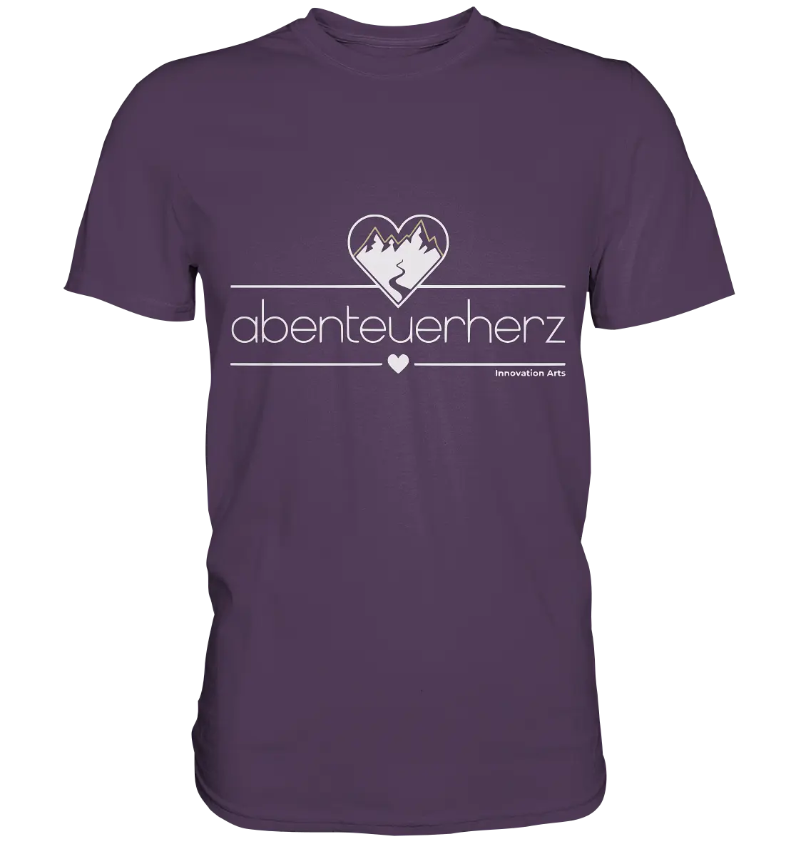 abenteuerherz – Minimalistisches Design für Natur- und Abenteuerliebhaber - Premium Shirt Bright Lights Arts