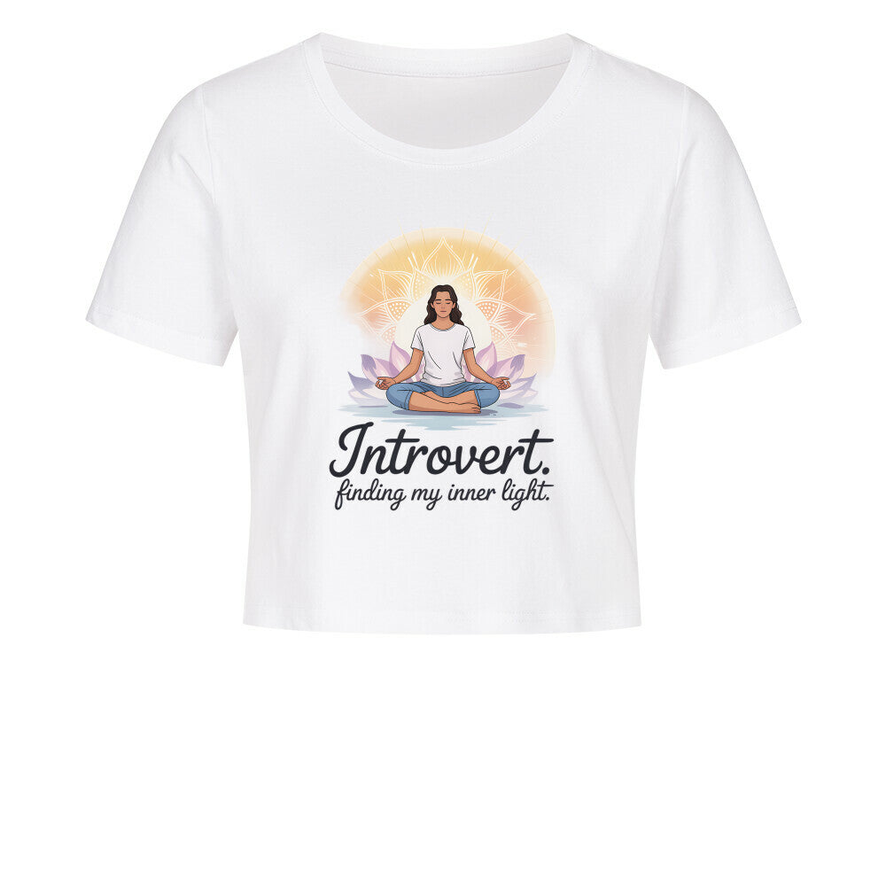 Finding My Inner Light Ladies Cropped Tee – Bio-Baumwolle | Yoga Design