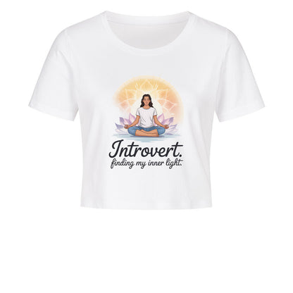 Finding My Inner Light Ladies Cropped Tee – Bio-Baumwolle | Yoga Design