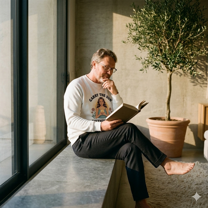 Carry the Sun Within You Premium Sweatshirt – Bio-Baumwolle | High-End Yoga & Wellness