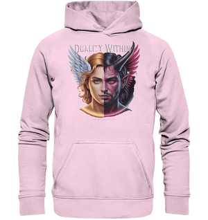 Dualität in uns – Engel & Dämon im Gleichgewicht ???????? - Basic Unisex Hoodie - Bright Lights Arts