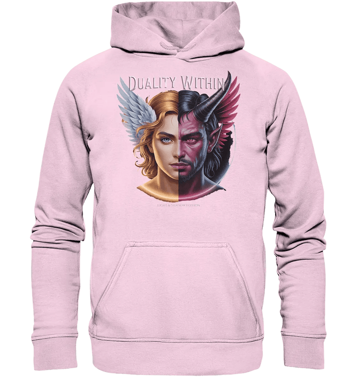 Dualität in uns – Engel & Dämon im Gleichgewicht ???????? - Basic Unisex Hoodie - Bright Lights Arts