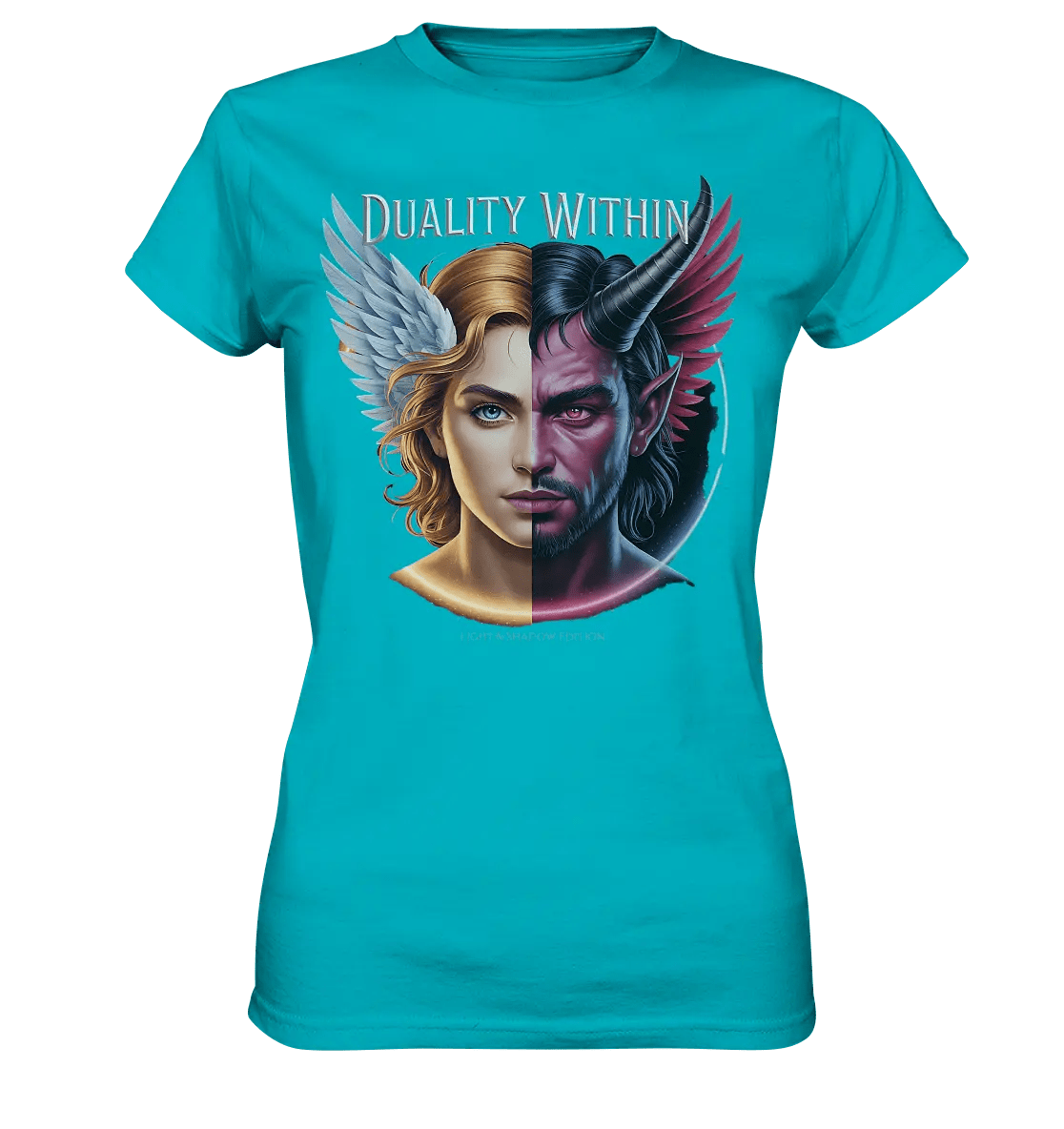 Dualität in uns – Engel & Dämon im Gleichgewicht ???????? - Ladies Premium Shirt - Bright Lights Arts