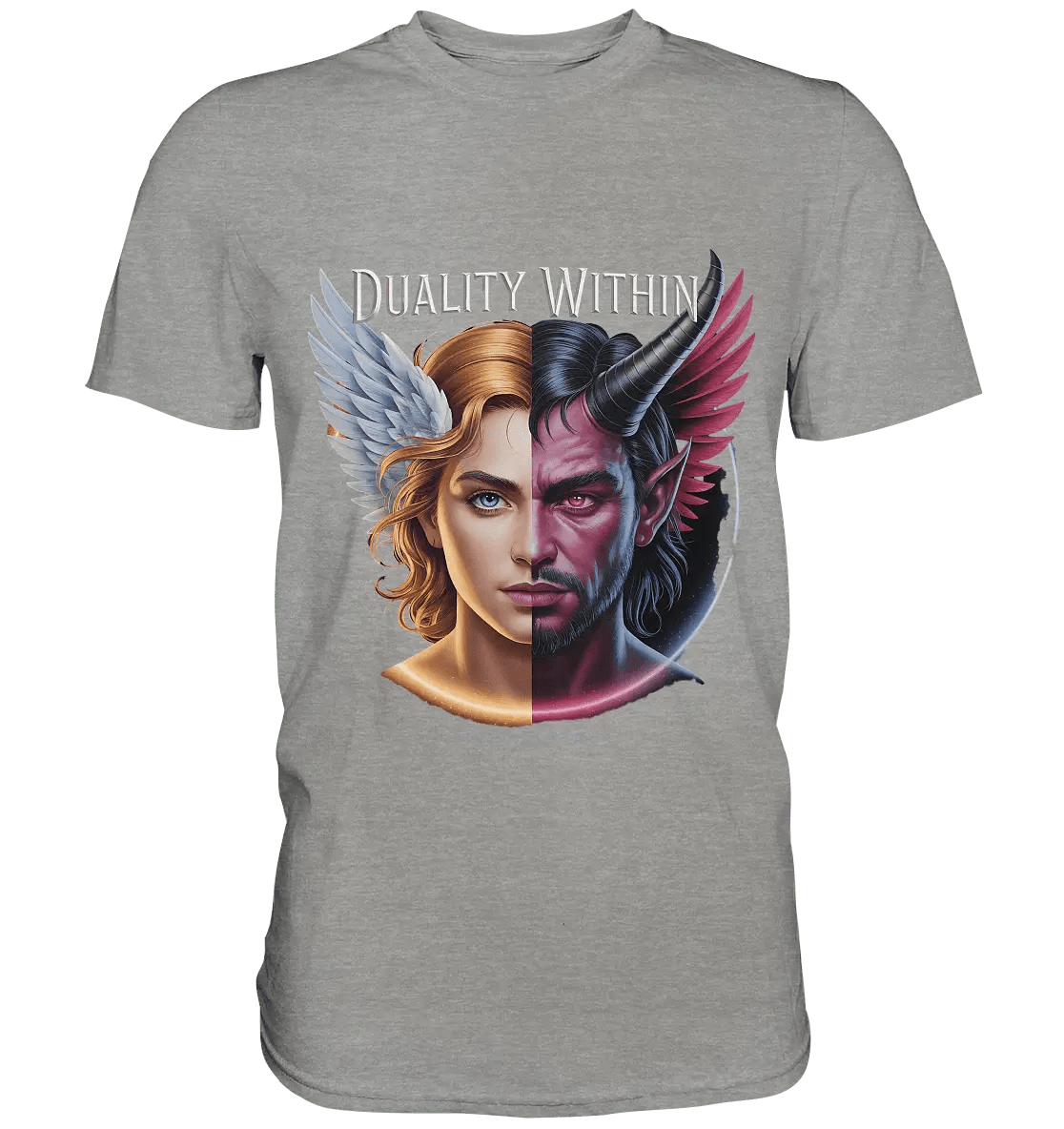 Dualität in uns – Engel & Dämon im Gleichgewicht ???????? - Premium Shirt - Bright Lights Arts