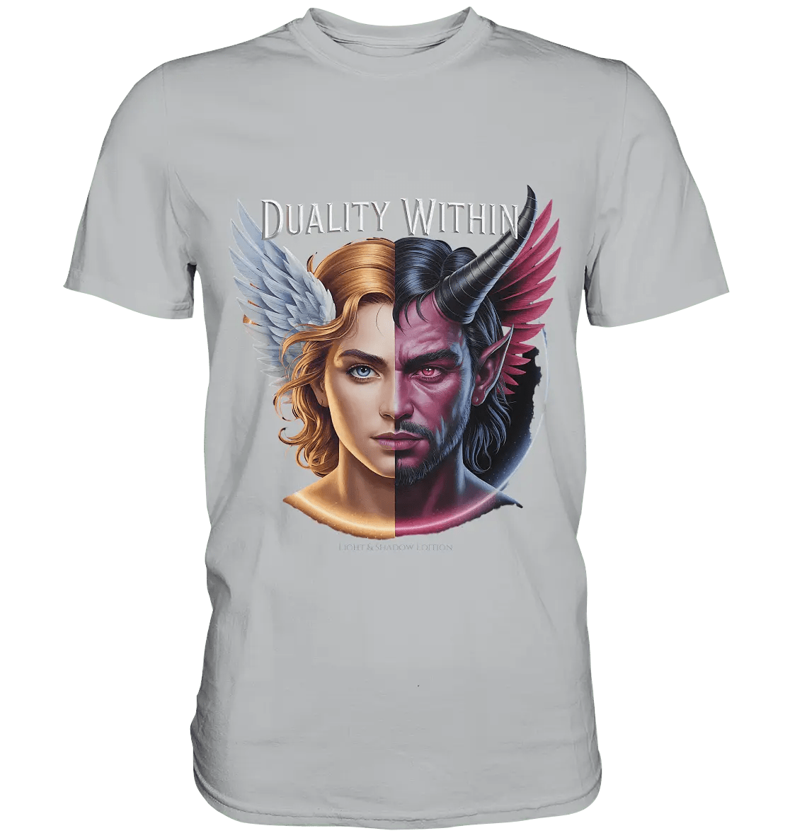 Dualität in uns – Engel & Dämon im Gleichgewicht ???????? - Premium Shirt - Bright Lights Arts