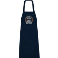EAT SLEEP GRILL REPEAT – Perfektes BBQ - Motiv für Grillfans - Organic Grillschürze - Bright Lights Arts
