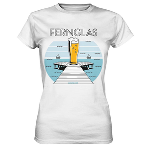 fernglas - Biergenuss am Steg - Ladies Premium Shirt Bright Lights Arts