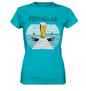 fernglas - Biergenuss am Steg - Ladies Premium Shirt Bright Lights Arts