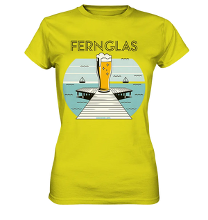 fernglas - Biergenuss am Steg - Ladies Premium Shirt Bright Lights Arts