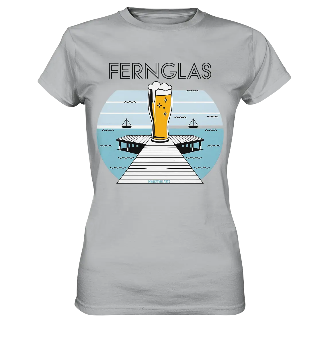 fernglas - Biergenuss am Steg - Ladies Premium Shirt Bright Lights Arts