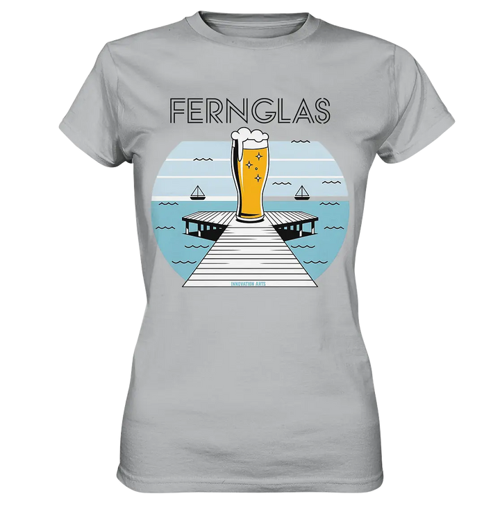 fernglas - Biergenuss am Steg - Ladies Premium Shirt Bright Lights Arts