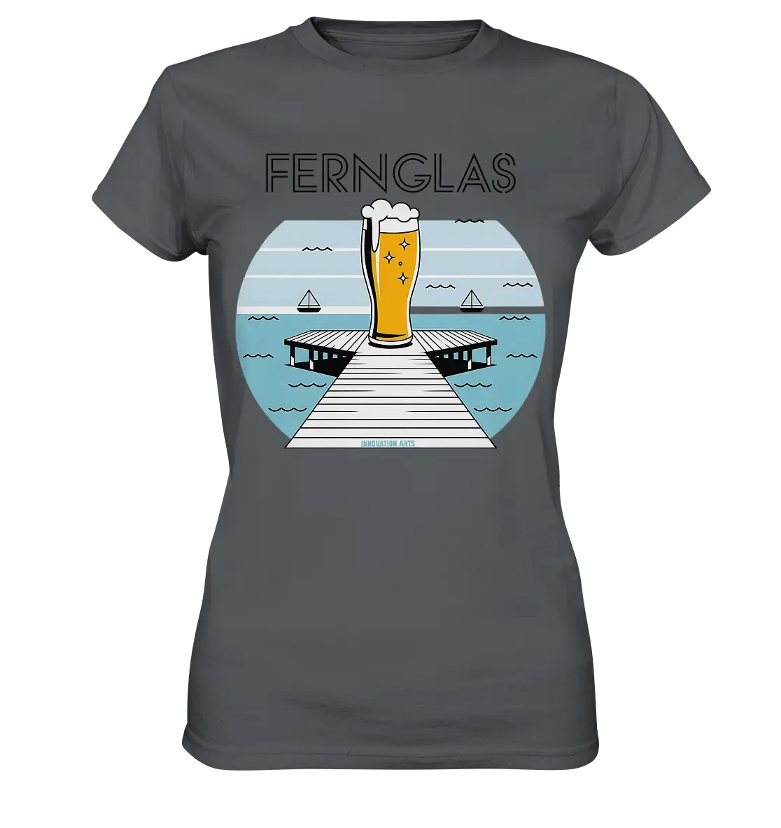 fernglas - Biergenuss am Steg - Ladies Premium Shirt Bright Lights Arts